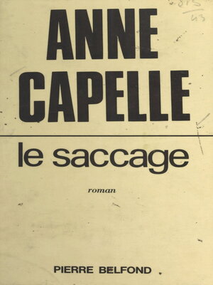 cover image of Le saccage